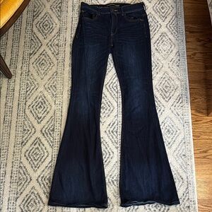 Express high rise flare jeans